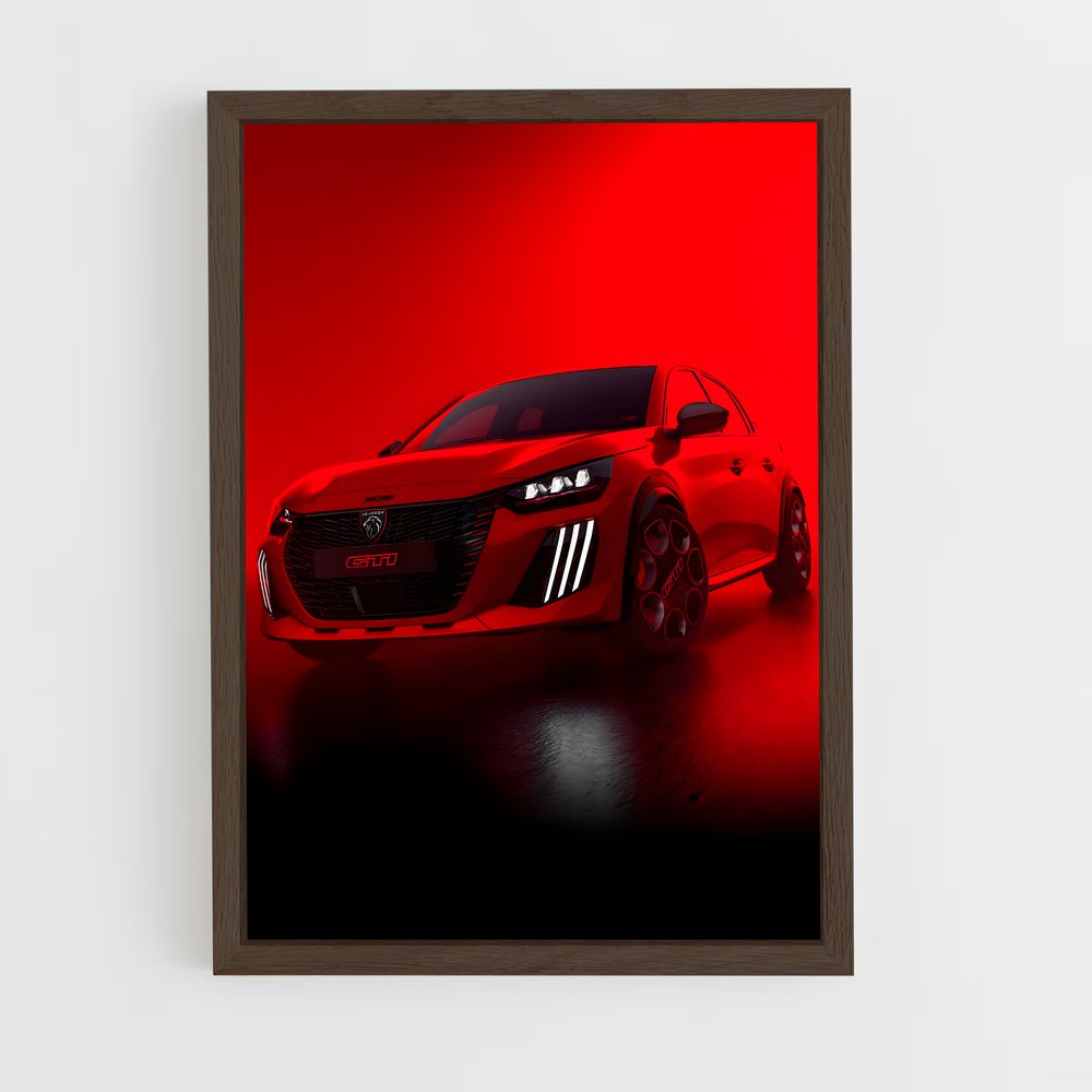 Poster 208 GTI Éclatant – affiche Peugeot (vue 5)